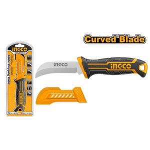 Cuchillo Pelacable Curvo 20 cm — HPK82001 — Ingco