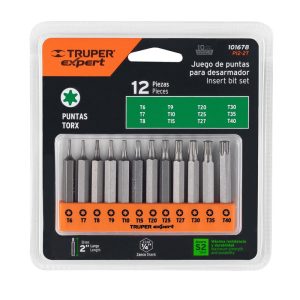 Juego de Puntas Torx 12 Piezas 5 cm — P12-2T — Truper Expert