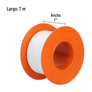 Cinta Sella Roscas 1" x 7 m Uso General — CTF-1 — Truper