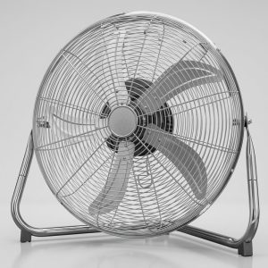 Ventilador de Piso Industrial 50 cm Plateado — Basic Living